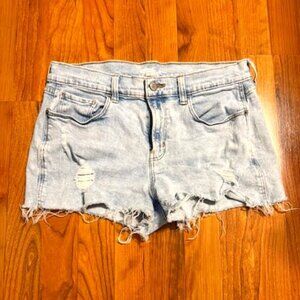 👖 Old Navy Light Wash Distressed Denim Shorts - Size 8